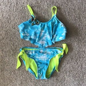 Justice two piece bathing suit size 10